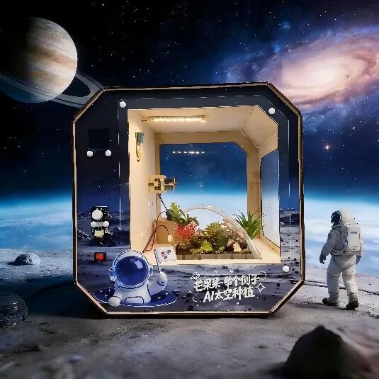 太空生态舱AI思维创造套装课程展示 青少年航天科创实践